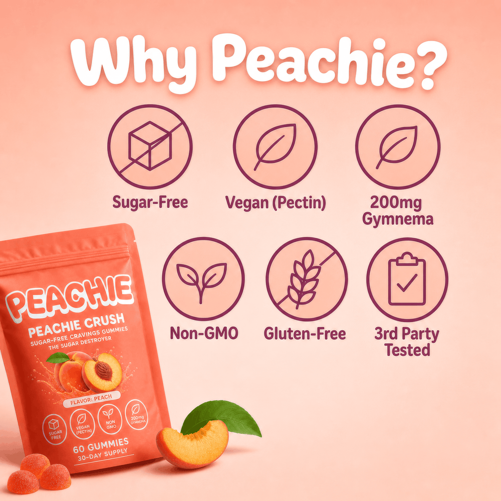 PEACHIE CRUSH™ SUGAR-FREE GUMMIES