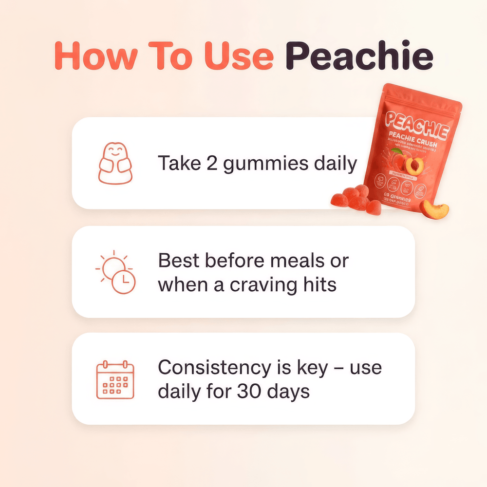 PEACHIE CRUSH™ SUGAR-FREE GUMMIES