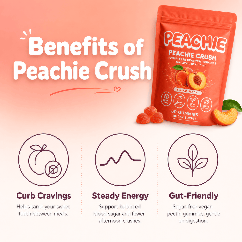 PEACHIE CRUSH™ SUGAR-FREE GUMMIES